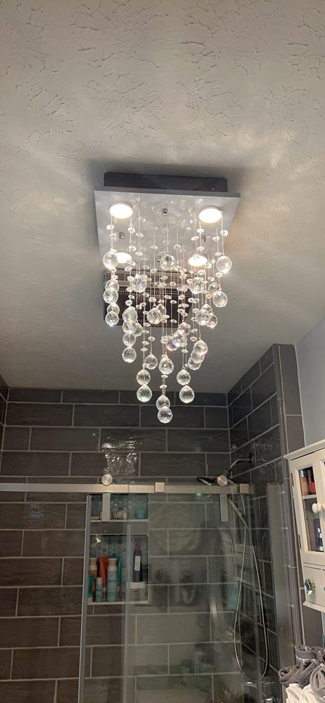 crystal square raindrop chandelier