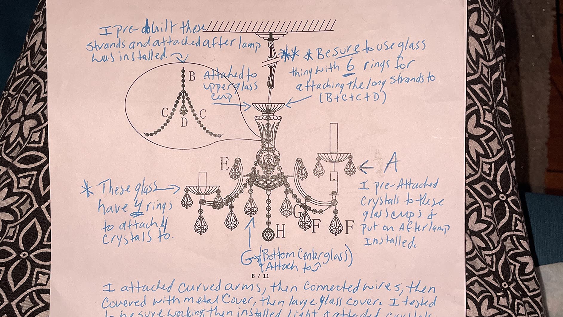 Maria Theresa Chandelier Set Up Guide