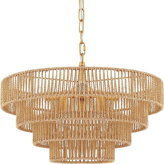 Woven Grasses Chandeliers: 
